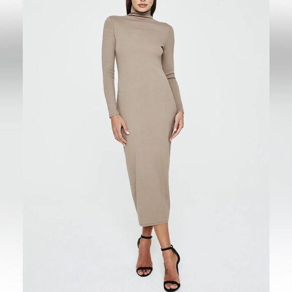 Ag Adriano Goldschmied Dresses & Skirts - ADRIANO GOLDSCHMIED Chelden turtleneck maxi with extra-long sleeves Knit Dress S